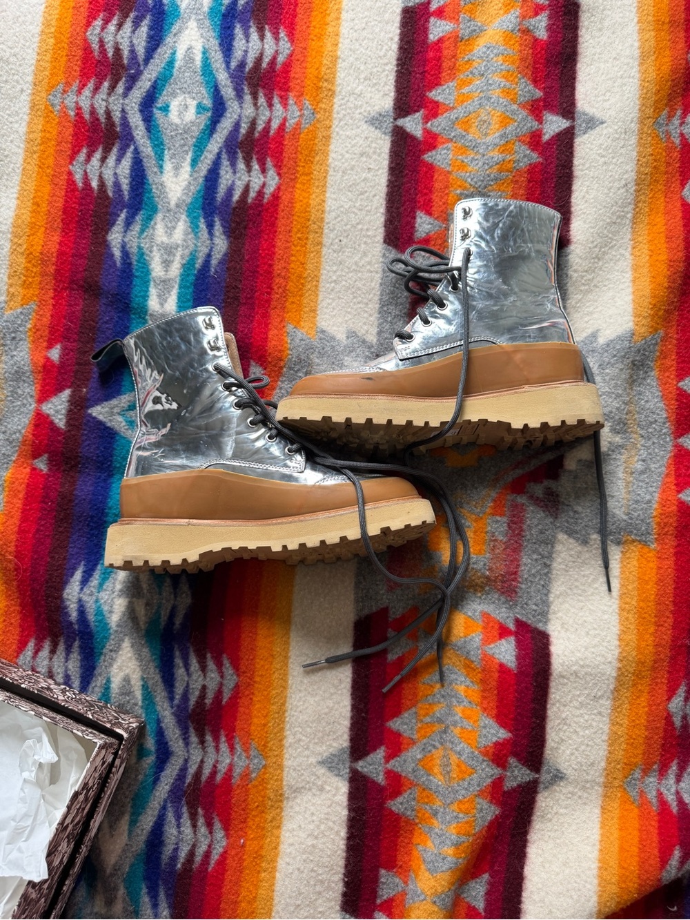 Ulla Johnson + Diemme Silver Boots